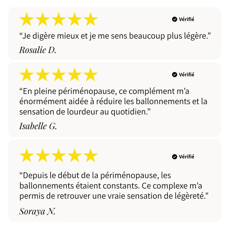 complexe détox ballonnements ménopause approuvé par des médecins