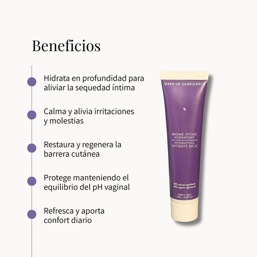 bienfaits baume intime hydratant mini ménopause et périménopause sécheresse vaginale