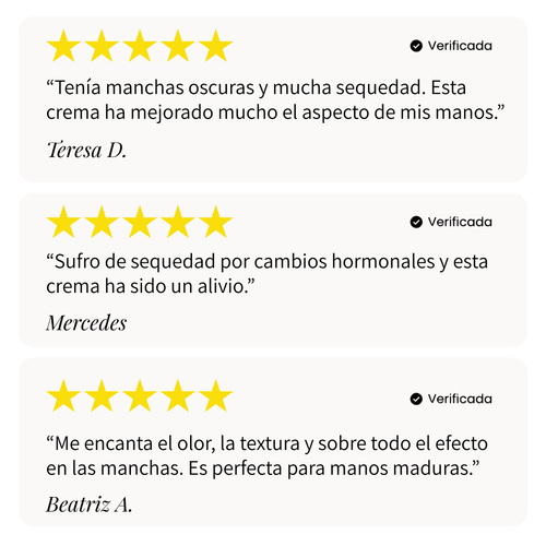 Crema de manos protección antiedad